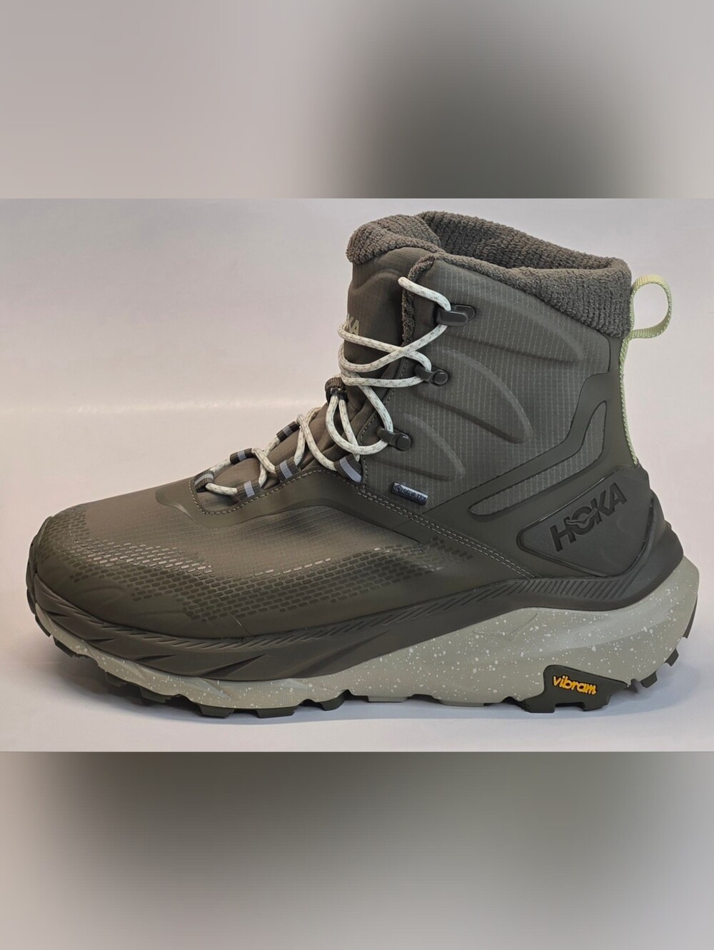 New Hoka Kaha 2 Frost GTX Mid Antique Olive Hiking Boots 1155194 AMS Men's 13D